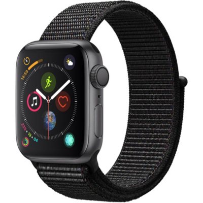 apple watch series 4 gps space gray aluminum case with black sport loop