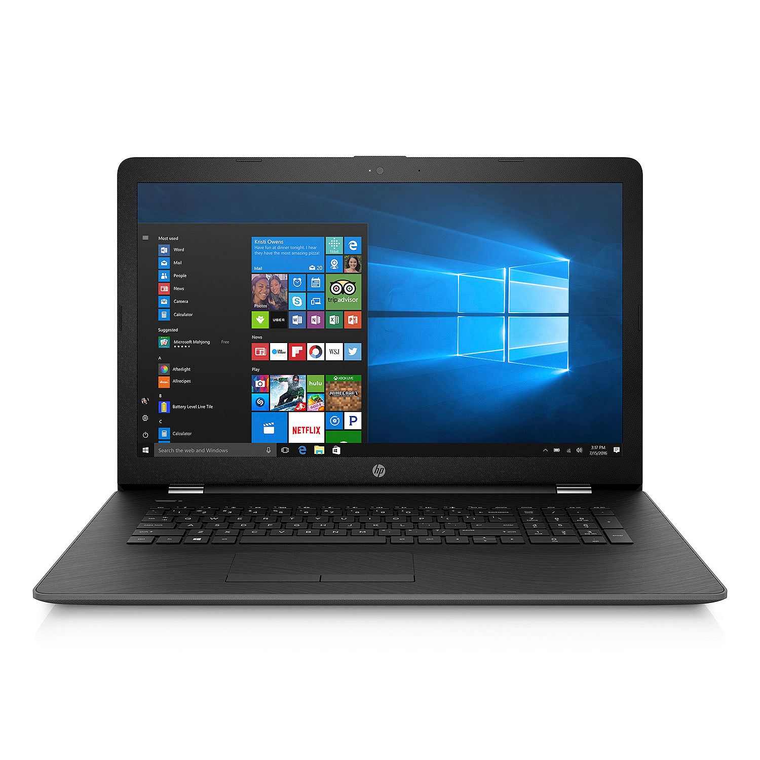 HP 17-bs018cl 17.3″ Laptop, 7th Gen Core i3, 8GB RAM, 2TB HDD