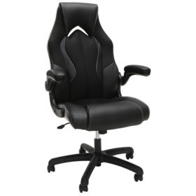 Essentials by OFM ESS-3086 High-Back Racing Style Leather Gaming Chair