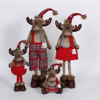 standing plush moose