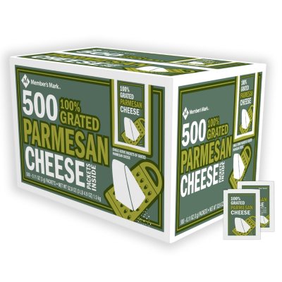 Member's Mark Grated Parmesan Cheese Packets, Bulk (500 ct.) - Sam's Club