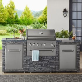 Member S Mark Ss304 Deluxe Stacked Stone 4 Burner Grill Island Sam S Club,Transplanting Orchids