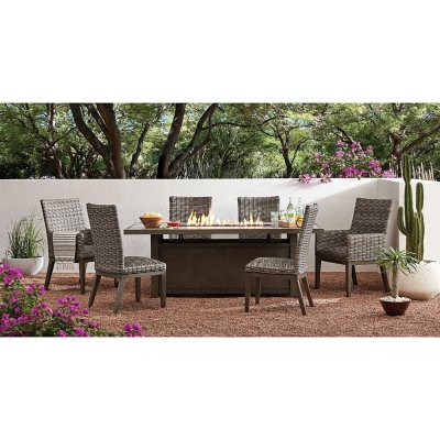 Outdoor Patio Furniture Sets For, White Outdoor Patio Furniture Set With Fire Pit Clearances
