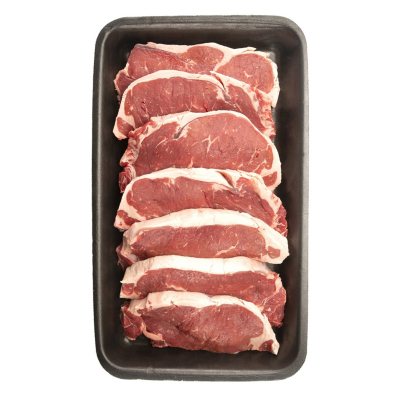 USDA Choice Angus Beef Boneless Strip Steak, Thin Sliced (priced per ...