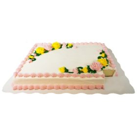 Member's Mark Half Sheet White Cake with Vanilla Icing - Sam's Club