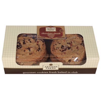 Artisan Fresh Gourmet Chocolate Pecan Cookies - 6 Ct. - Sam's Club