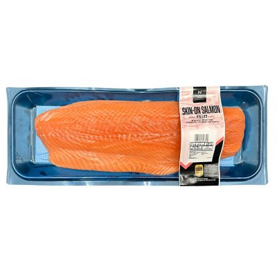 Member's Mark Farm-Raised Atlantic Salmon, Skin-On Fillet (priced per ...