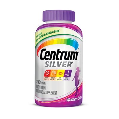 Centrum Silver Women Multivitamin Tablet, Age 50 And Older (250 Ct ...