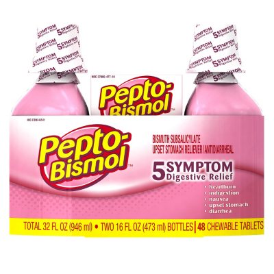 Pepto-Bismol, Original (16 oz., 2 pk   48 ct. Chewable tablets) - Sam's Club