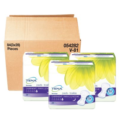 TENA Incontinence Pad for Women Bundle, Overnight (84 ct.) - Sam's Club