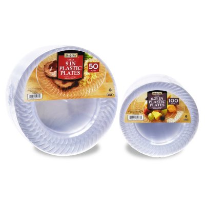 sam's club clear plastic plates