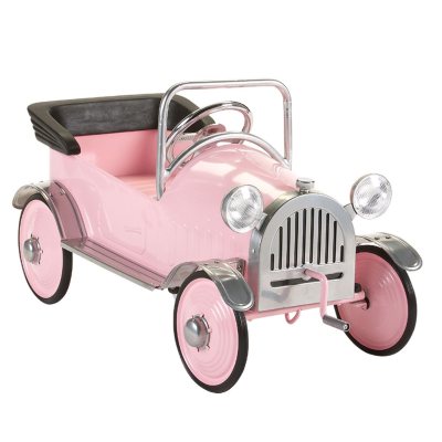 pink vintage pedal car