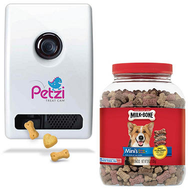Petzi Treat Cam + Free 36 oz. Milk-Bone Mini’s