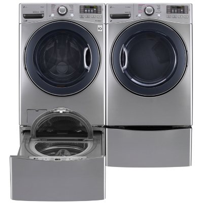 LG - Ultra-Large Capacity Front-Load Washer, SideKick ...