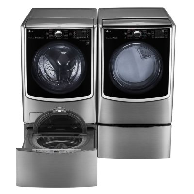 Ultra-Large-Capacity Front-Load Washer, SideKick Pedestal Washer, and ...