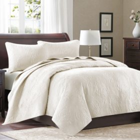 Microfiber 3-Piece Coverlet Set - Sam's Club