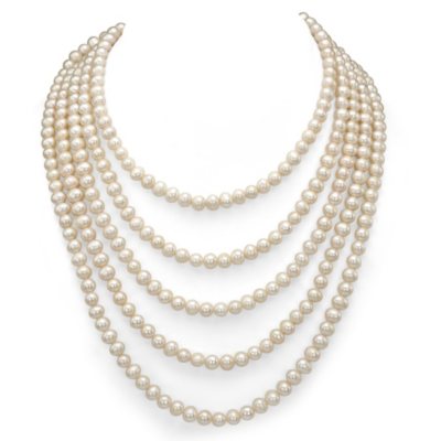 pearl necklace freshwater endless mm inch davonna cultured necklaces samsclub