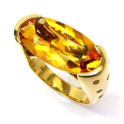 Sonia B. Oval Cut Citrine & Yellow Sapphire Ring - Sam's Club