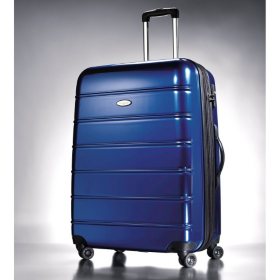 samsonite hard shell suitcase blue