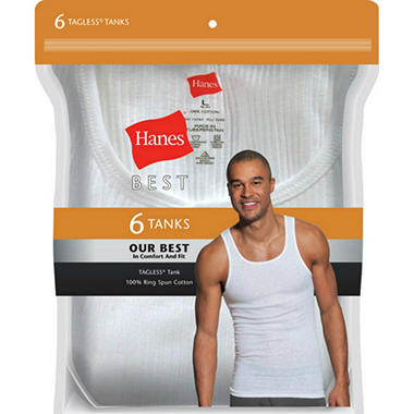 Hanes Best 6-Pack Tank (Assorted Colors) - Sam's Club