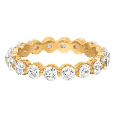 Prong-Set Diamond Eternity Band in 14K Yellow Gold - 3.5mm (I, SI2 ...