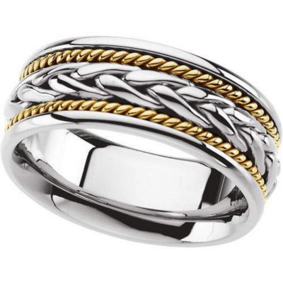 Ladies Two Tone Wedding Bands Pictures