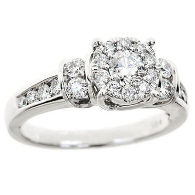 1.00 CT. T.W. Diamond Composite Engagement Ring in 14K White Gold, HI-I1