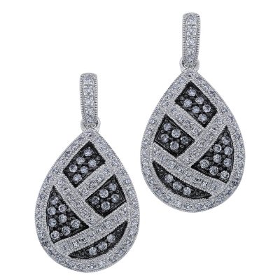 silvermist teardrop ct earrings diamond samsclub