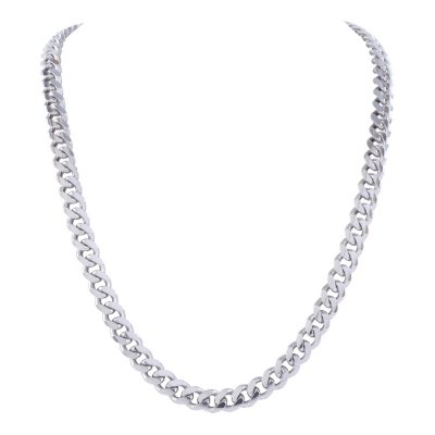 Men's Sterling Silver Miami Link Neck Chain - Sam's Club