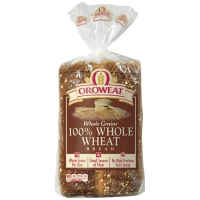 Oroweat Whole Grains 100% Whole Wheat Bread (24 oz. loaves, 2 pk ...