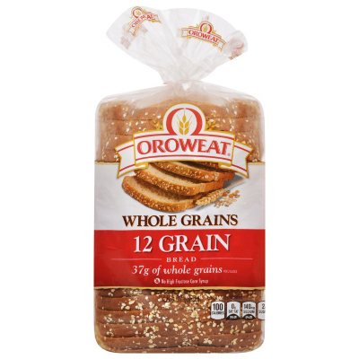 Oroweat Whole Grains 12 Grain Bread (24 oz. loaves, 2 ct.) - Sam's Club