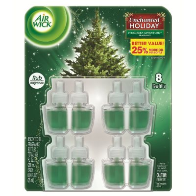 Air Wick Scented Oil Refills (Evergreen Adventure, 8 pk.) - Sam's Club