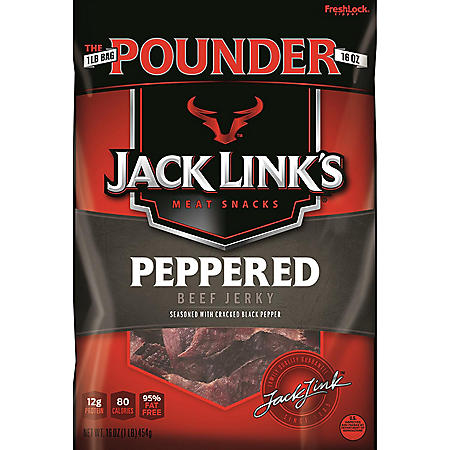 Jack Link's Peppered Beef Jerky (16 oz.) - Sam's Club