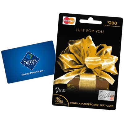 Special Offer Vanilla MasterCard $200 Gift Card with BONUS $5 Sam’s ...