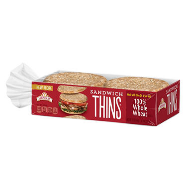 Whole Wheat Sandwich Thins (6 pk.) - Sam's Club