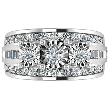 1.95 CT. T.W. Diamond Bridal Ring in 14K White Gold