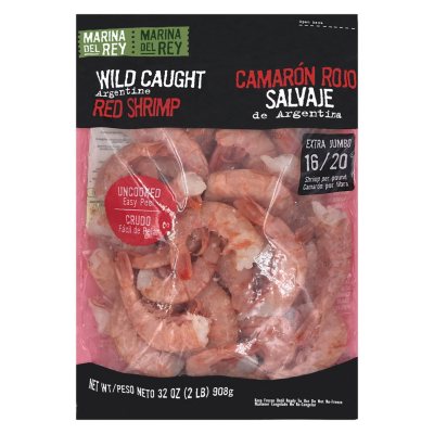 Marina Del Rey Wild Caught Argentine Red Shrimp (2 Lbs.) - Sam's Club