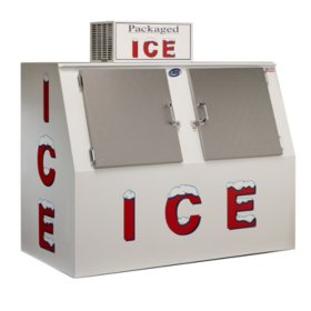 Leer single door ice merchandiser