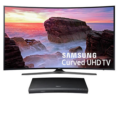 Samsung 65″ 4K Ultra HD Curved Smart LED TV + Samsung 4K Ultra HD Smart Blu-ray Player