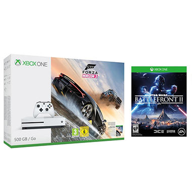 Xbox One S 500GB FH3 with Star Wars Battlefront 2: The Last Jedi Heroes