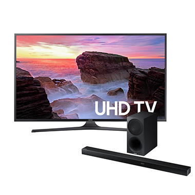 Samsung UN75MU630DFXZA 75″ 4K Ultra HD Smart LED TV+ Samsung HW-KM55C 3.1-Soundbar