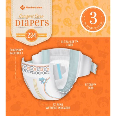 sam's club diapers size 3