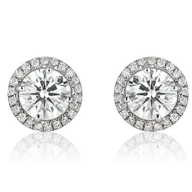 Superior Quality Collection 1.0 CT. T.W. Round Diamond Stud Earrings in 18K Gold (I, VS2)