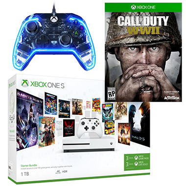 Xbox One S (1TB) with Bonus Call of Duty WWII and Controller Bundle