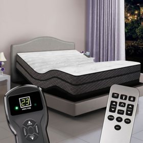 Queen Dual Digital Visions™ Premium Pillowtop Air Bed & Luxury 