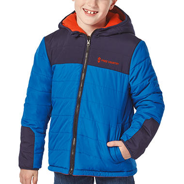 Free Country Boys' Reversible Puffer Jacket - Sam's Club