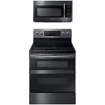SAMSUNG Flex Duo™ Electric Range and Microwave Package - Black