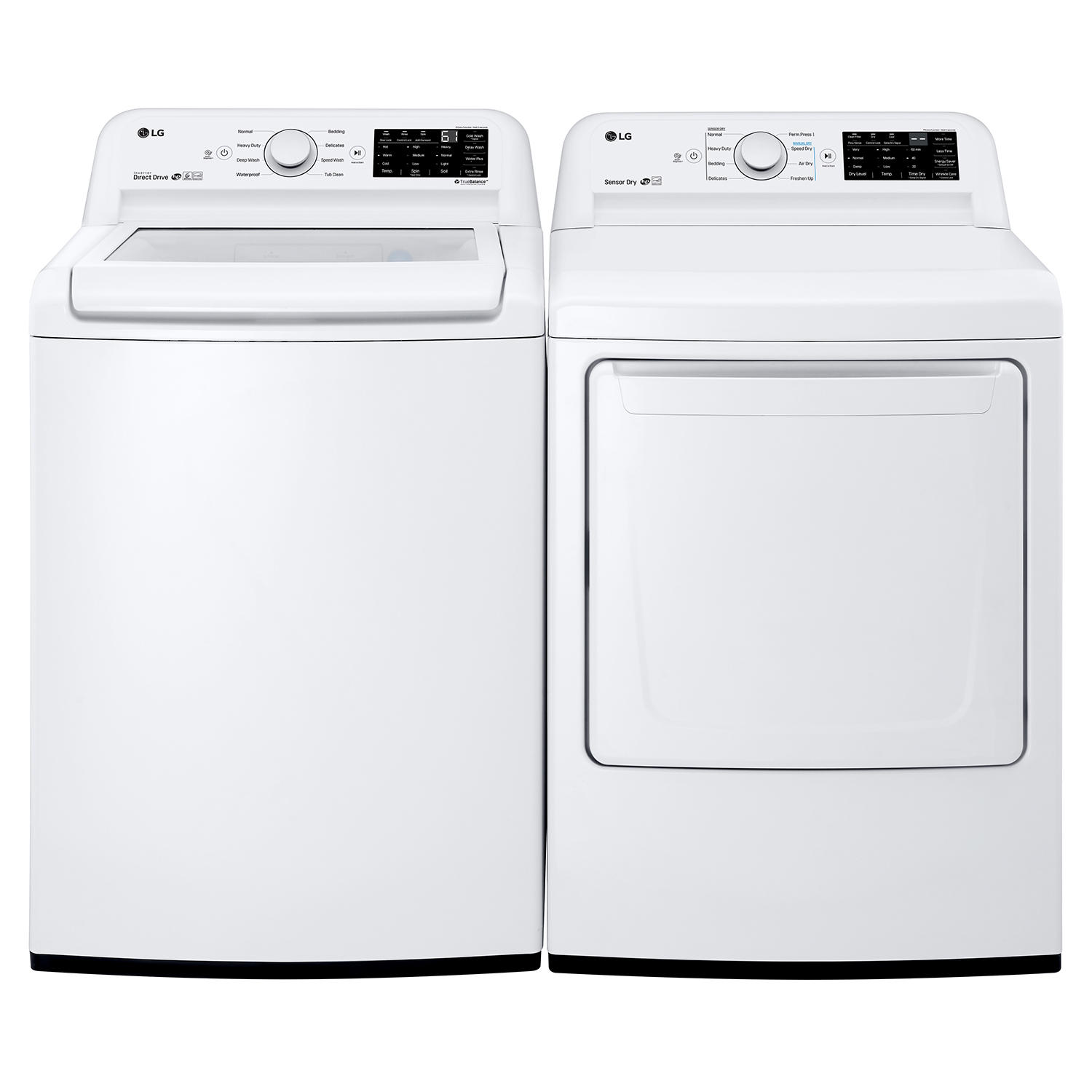 LG Ultra Capacity Top Load Washer and Dryer