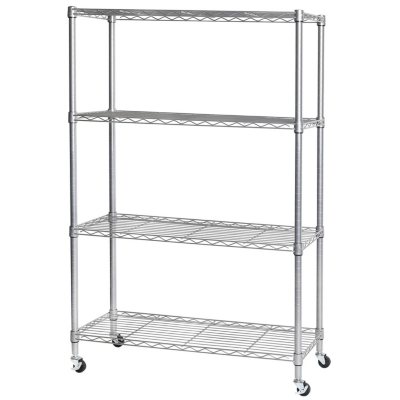 Seville Classics 4-tier Steel Wire Shelving, Silver - Sam's Club