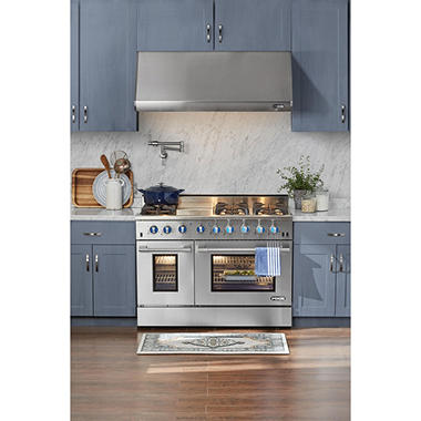 NXR Elite Stainless-Steel 48″ Gas Range with Convection Oven